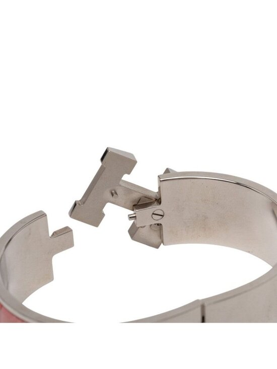 Hermes Clic Clac PM Silver Blue Multicolor Metal Belt main image 4